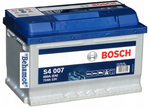 Akumulator Bosch 12V 72Ah/680A s4007 - 1