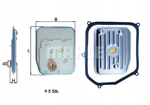 Mahle HX 147kit гидравлический фильтр, автоматический s - 3