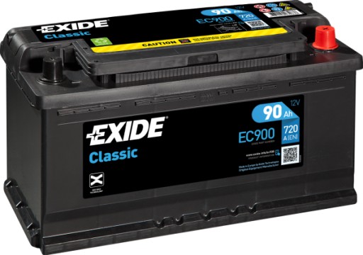 Батарея 90AH Exide CLASSIC P+ 90AH 720A - 1