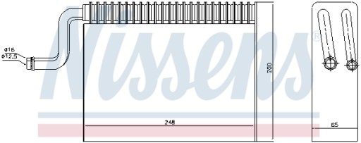 Nissan испаритель для CHEVROLET TIGRA 1.6 - 2