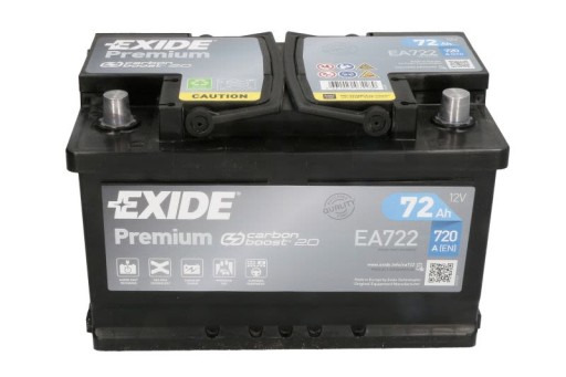 Аккумулятор EXIDE 12V 72AH / 720A PREMIUM P+ - 3