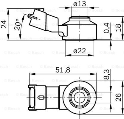 Bosch 0 261 231 173 Датчик детонації - 9