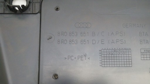 AUDI Q5 S LINE 8R0 08-12 ATRAPA GRILL PDC - 5