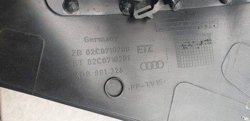 PRZEŁĄCZNIK OSŁONA BOCZEK FOTELA AUDI A6 C7 A7 A4 - 8