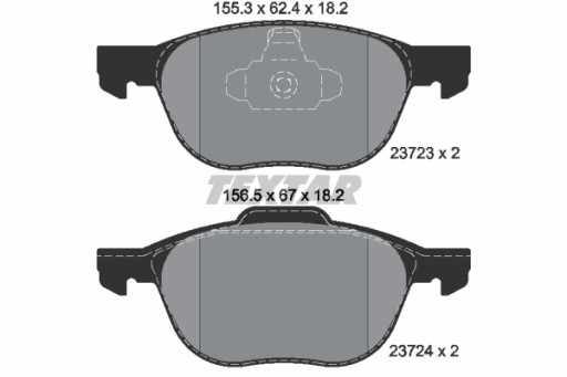 Tarcze Klocki TEXTAR Przód FORD FOCUS Mk3 300mm - 3