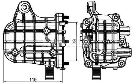 CHŁODNICA ZAWORU EGR FORD 2,0TDCI/CITROEN 2,0BLUEH - 2