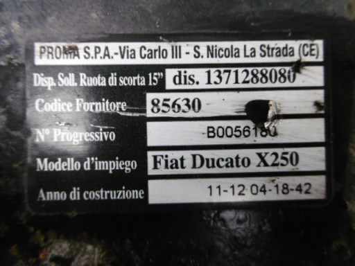 Mechanizm koła zapasowego FIAT DUCATO - 5