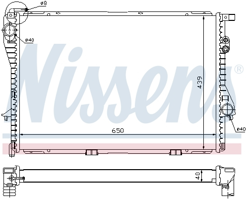 NISSENS CHŁODNICA WODY 60752A - 7