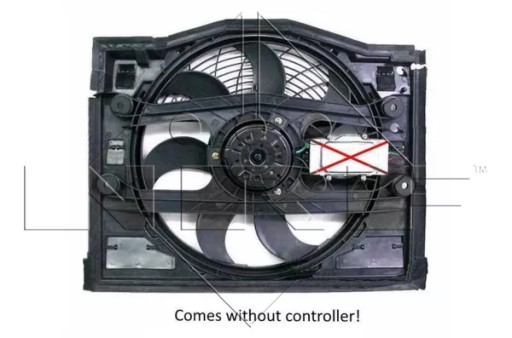 Вентилятор радіатора BMW 3 E46 NRF - 2