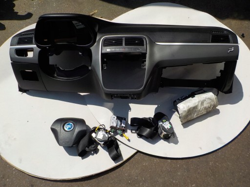 konsola airbag pasy komplet fiat grande punto 07r - 1