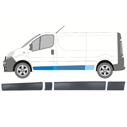 Планка молдинги на лівій стороні хіт Vivaro 2001- - 1