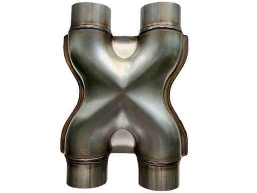 Наконечник вихлопної труби x нержавіюча сталь подвійний 2x76 мм - 3