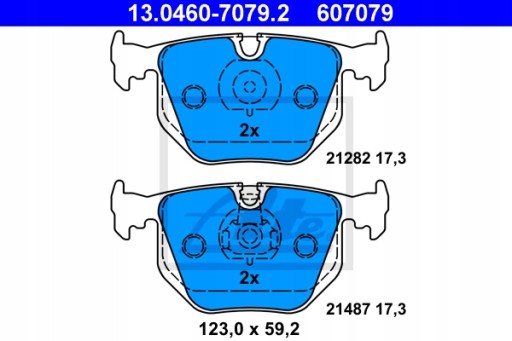 Klocki hamulcowe ATE 13.0460-7079.2 - 2