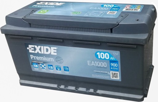 АКУМУЛЯТОР EXIDE PREMIUM 100AH 900A 100AH EA1000 - 4