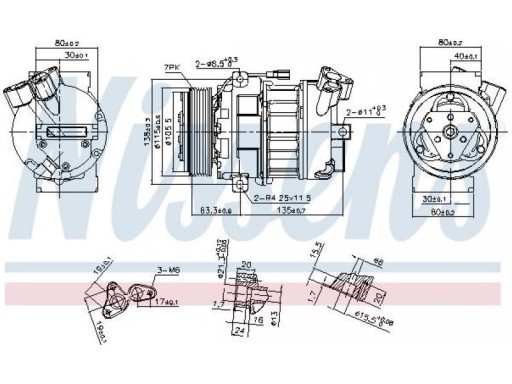 Компресор кондиціонера X-TRAIL II T31 2.0 07-13 - 2