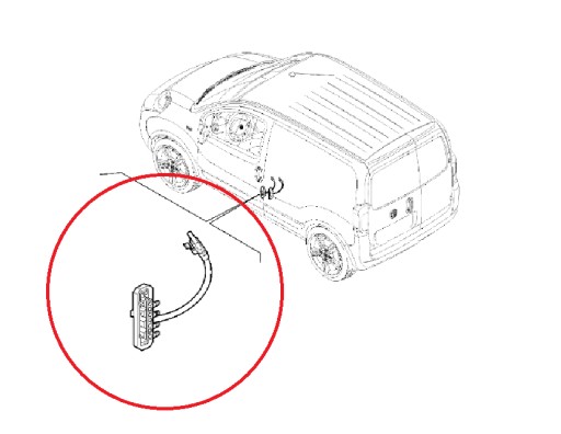 Контакт розсувних дверей Fiat 1356119080 - 2