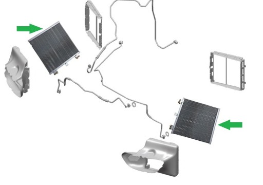 РАДІАТОР КОНДИЦІОНЕРА PORSCHE 911 991 LIFT FL - 4