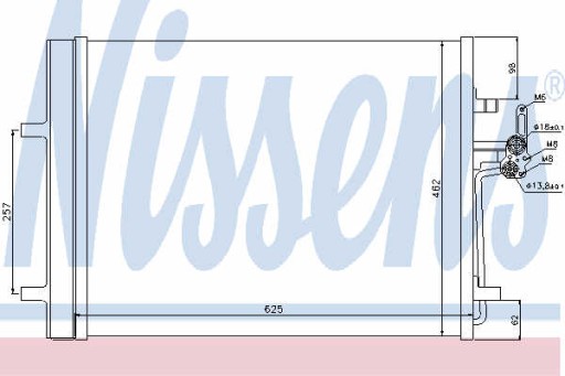 РАДІАТОР КОНДИЦІОНЕРА NISSENS 940044 - 2