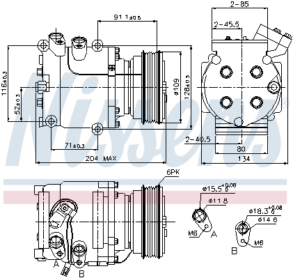 Компрессоры кондиционера NISSENS 89233 + бесплатно - 2