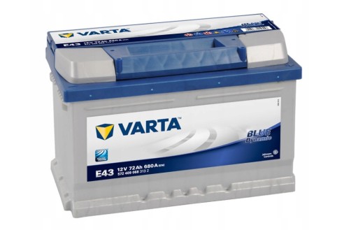 Akumulator Varta BlueD 12V 72Ah 680A P+ E43 - 1