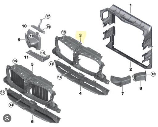 Повітропровід повітропроводу BMW X3 X4 G01 G02 - 3