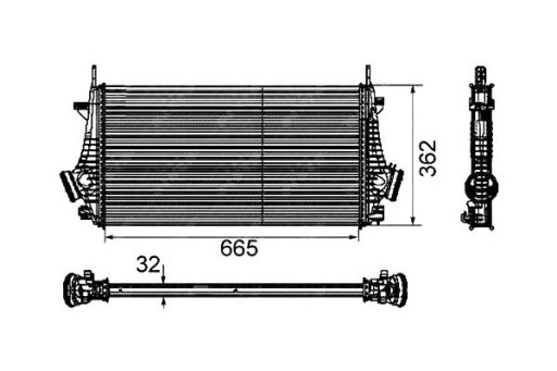 INTERCOOLER OPEL INSIGNIA 08- NRF - 1