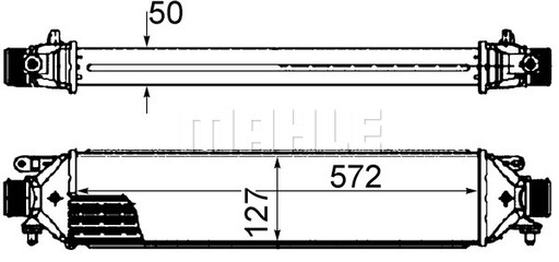 MAHLE INTERCOOLER CI427000S - 2