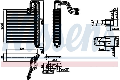 NISSENS 92336 Parownik, klimatyzacja - 7