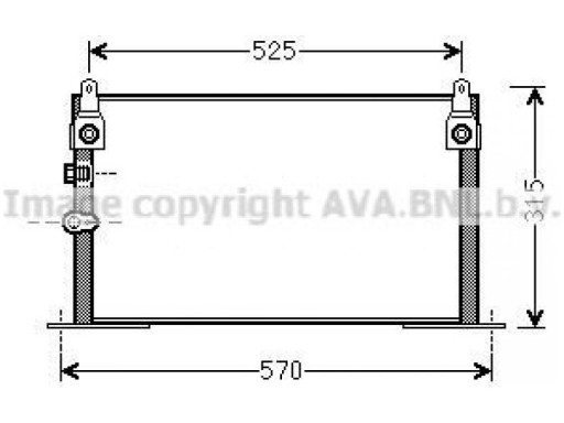 SKRAPLACZ KLIMATYZACJI TOYOTA HILUX VI 2.5 03-04 - 2