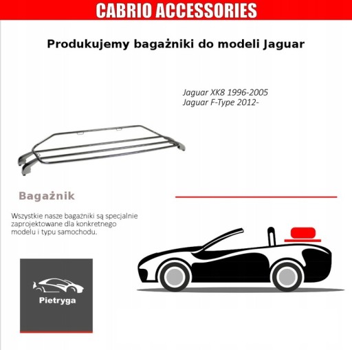 Windschott Wiatrołap Jaguar XK8 1996-2005 Cabrio - 11