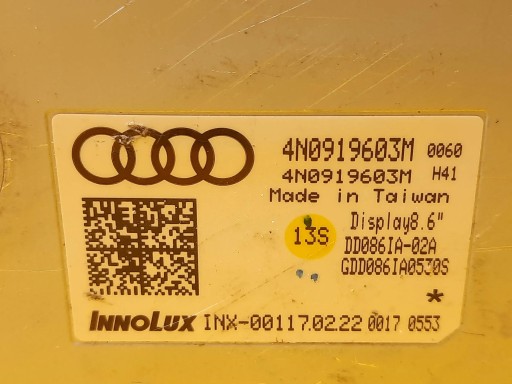Audi A8 D5 Q7 Q8 екран дисплей 4n0919603m* - 6