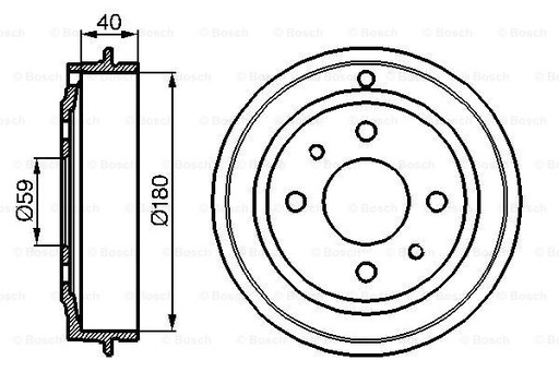 Bosch 0 986 477 083 Bęben hamulcowy - 6