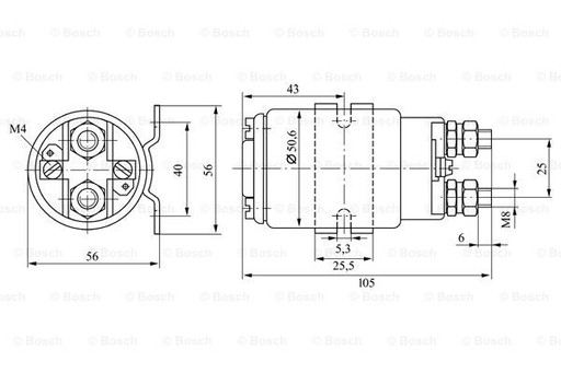 0 333 009 009 Bosch реле, рабочий ток - 7