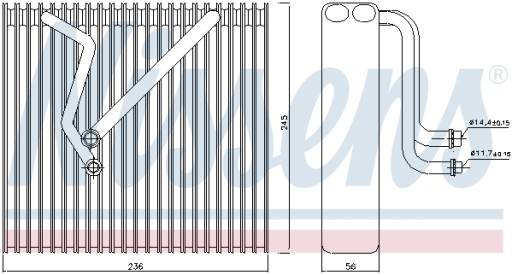 NISSENS випарник кондиціонера AUDI A3 / S3 1,4 - 3,2 0 - 6