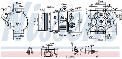 Kompresory klimatyzacji NISSENS 890631 - 2