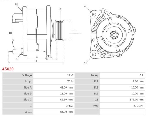 nowy ALTERNATOR MAZDA 323 626 PREMACY DiTD 2,0 TD - 6