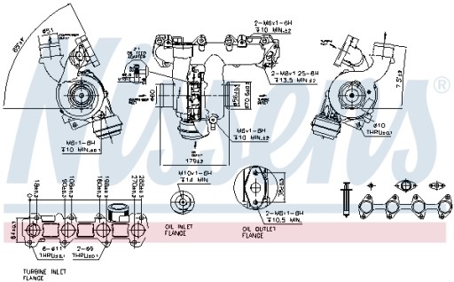 Turbosprężarka NISSENS 93082 + Gratis - 2