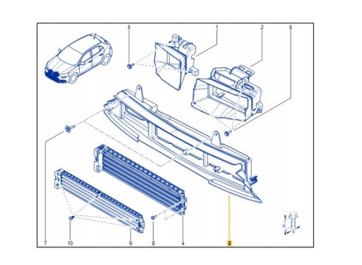 Kierownica powietrza RENAULT MEGANE IV 4 WLOT ORYG - 2