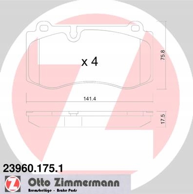 Диски колодки ZIMMERMANN P MERCEDES E W211 AMG - 3