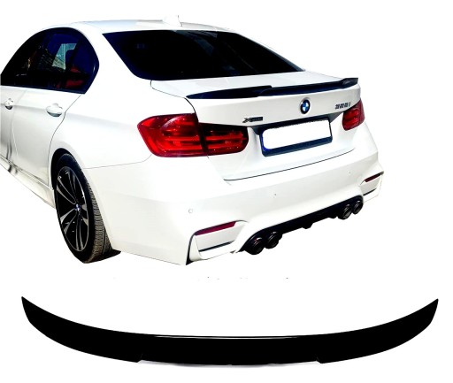 SPOILER LOTKA TYŁ CZARNA BMW 3 M3 F30 F80 M4 V - 1