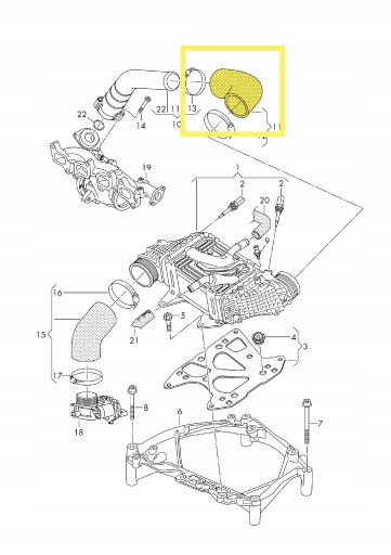 ЛОКОТЬ КАБЕЛЬ ИНТЕРКУЛЕРА VW CRAFTER 03N145822E - 2