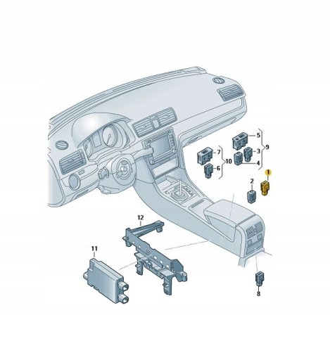 VW SKODA SEAT USB ПОРТ AUX 5G0035222E 5Q0035726E - 5