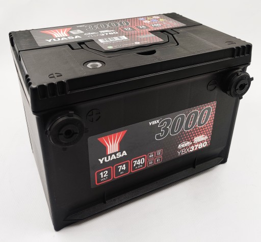 Akumulator Yuasa YBX 3780 12V 74Ah 740A L+ USA - 1