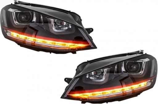 3D світлодіодні фари DRL для VW Golf 7 VII 12-17 R20 - 2