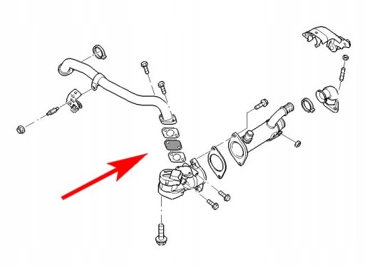 538 заглушка EGR FORD Focus, Mondeo, Galaxy - 2