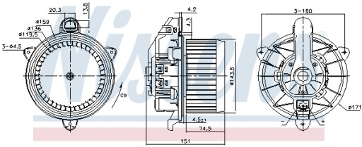 87710 NISSENS ПОВІТРОДУВКА RHD - 7