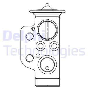 DELPHI Розширювальний клапан кондиціонера VW TOUAREG 10- - 2