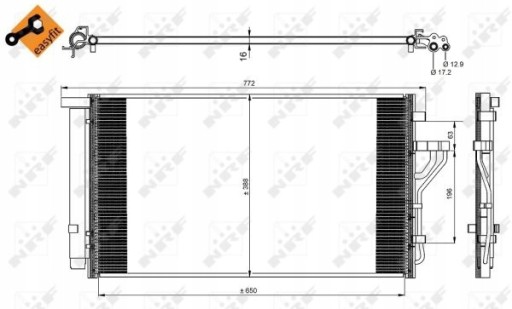 Skraplacz klimatyzacji NRF 35998 - 2