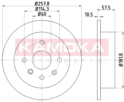 TARCZE KLOCKI TYŁ KAMOKA CHEVROLET LACETTI 1.4 - 3