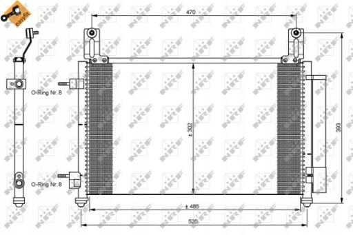 Skraplacz klimatyzacji NRF 35796 - 2